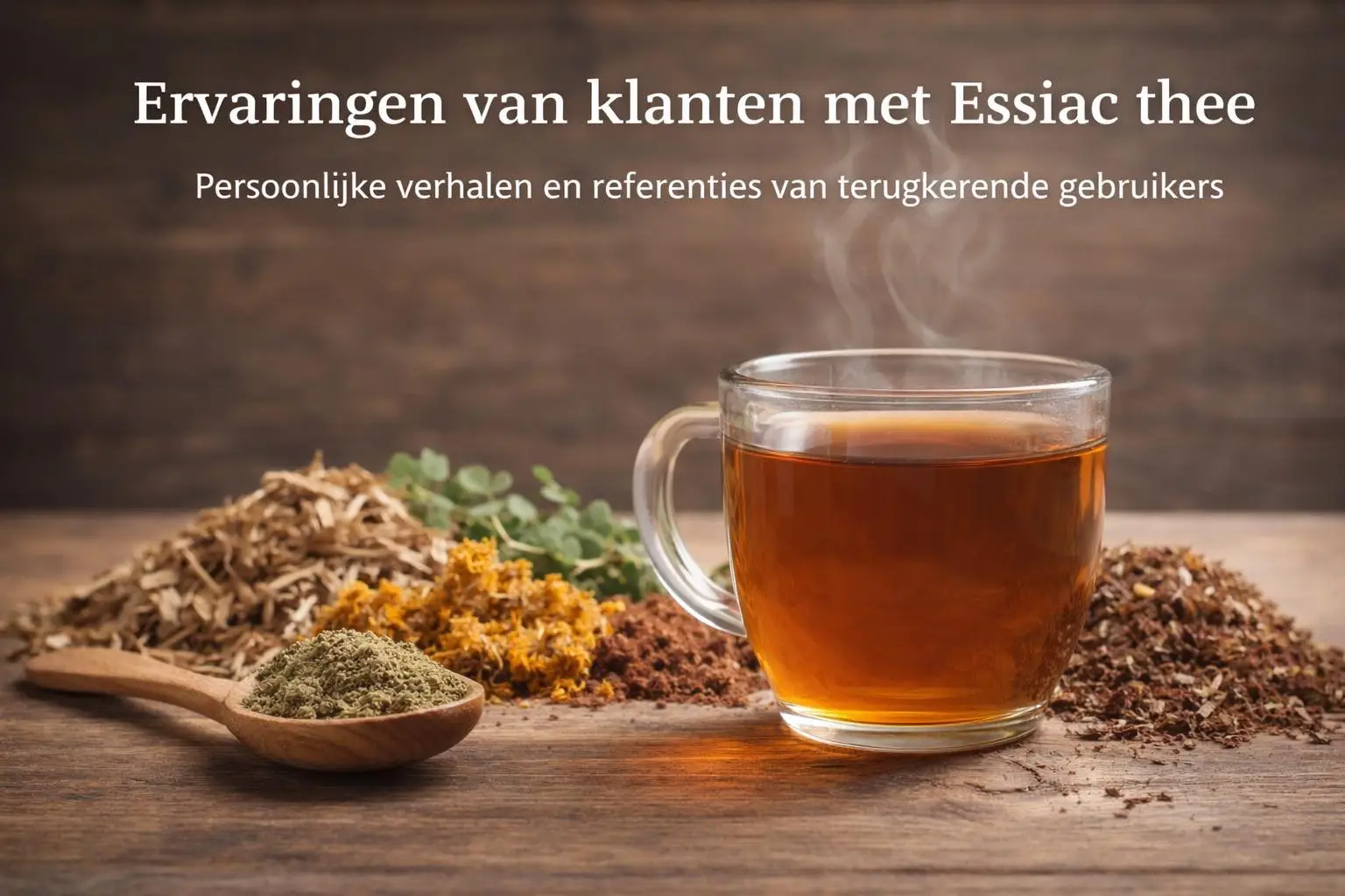 Kop Essiac thee met losse kruidenmix van 8 kruiden formule